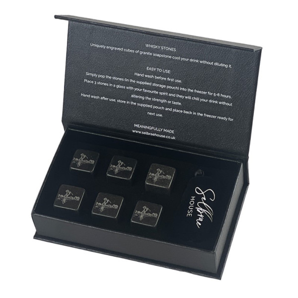 Whisky Stones GOLF | 6er-Set | incl. Samt-Säckchen