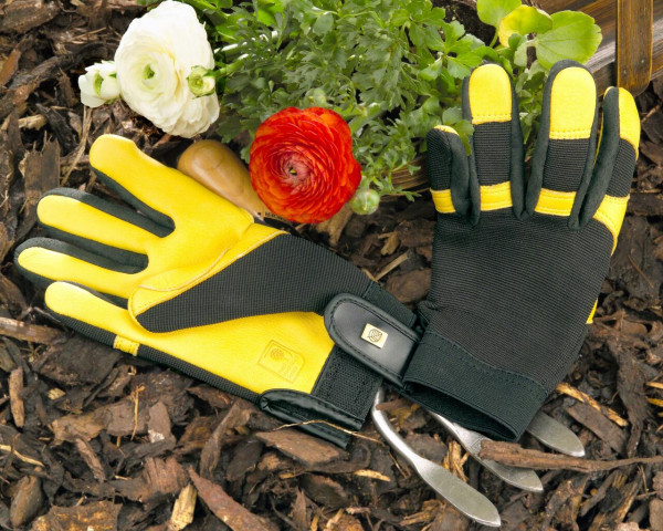 Weich gefütterte Leder-Gartenhandschuhe | Soft Touch™ von Gold Leaf