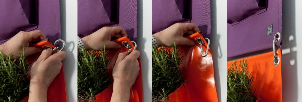 So werden die Hängetaschen verbunden