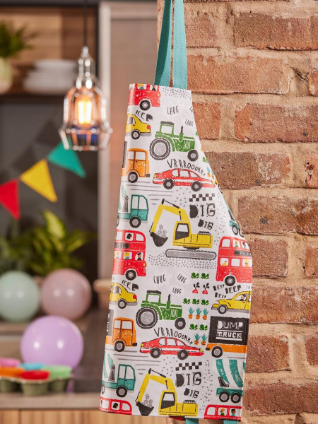 Kinderschürze von Ulster Weavers | Was fährt denn da?