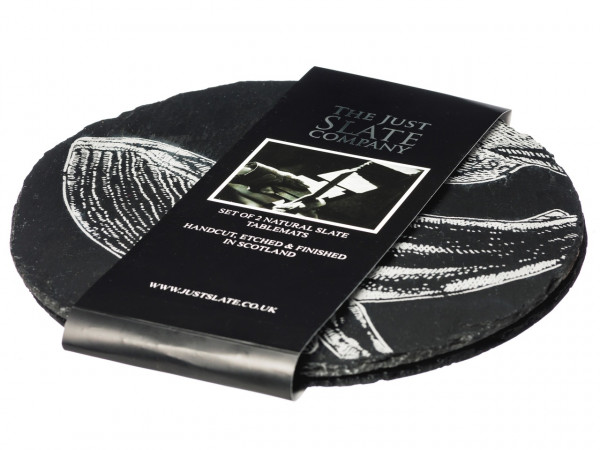 2er-Patzset, Motiv Walfisch | The Just Slate Company - Selbrae House