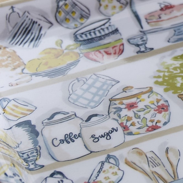 Detailansicht des schmalen Tabletts von 'Pantry Cats'