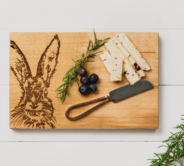 Käsebrett & Käsemesser | Motiv Hase