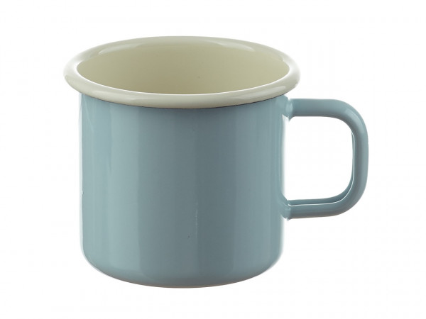 Emailletasse hellblau