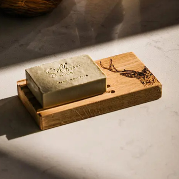 Seifenschale aus Schottland | Motiv Hirsch | von Selbrae House - Schottland