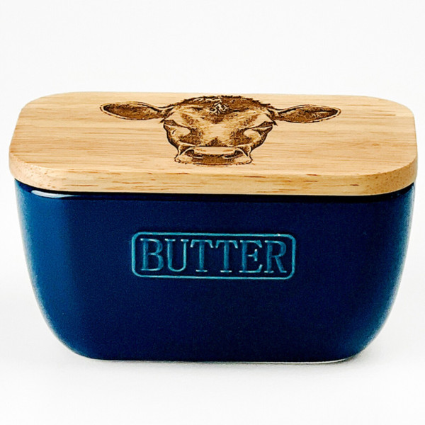 Jersey Cow | Butterdose blau