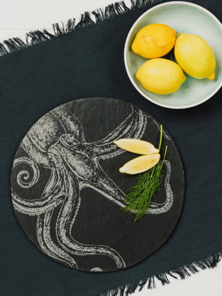 Octopus | Käseplatte aus Schiefer