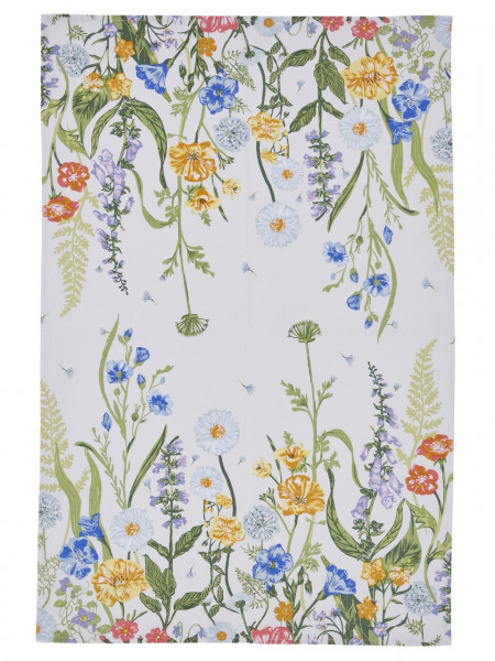 Baumwoll-Geschirrtuch Bauerngarten