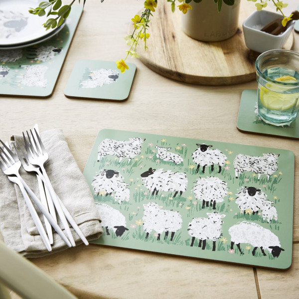 4er-Tischset | von Ulster Weavers | Design Flauschige Schafe