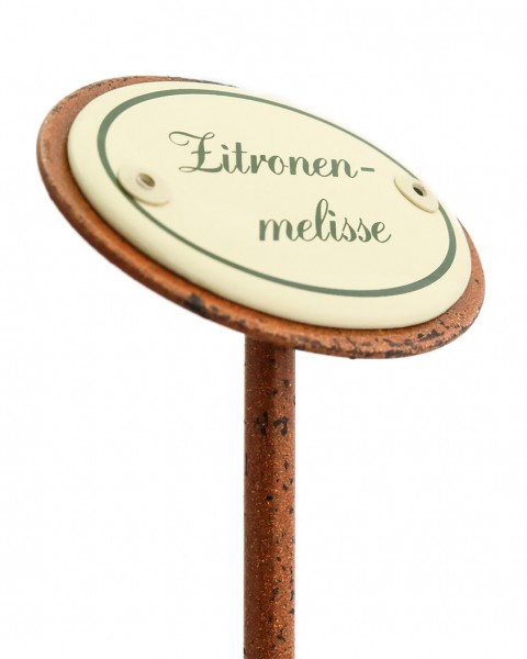 Kräuterstecker Zitronenmelisse seitlich