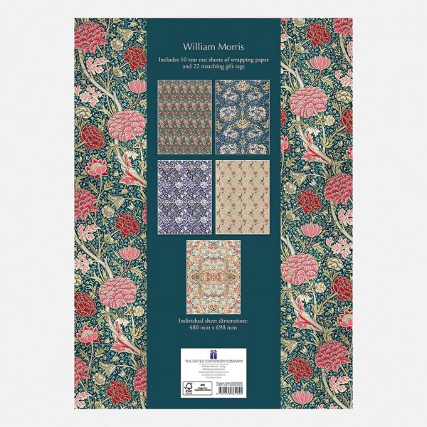 10 Bögen - 5 Designs innerhalb der Kollektion William Morris