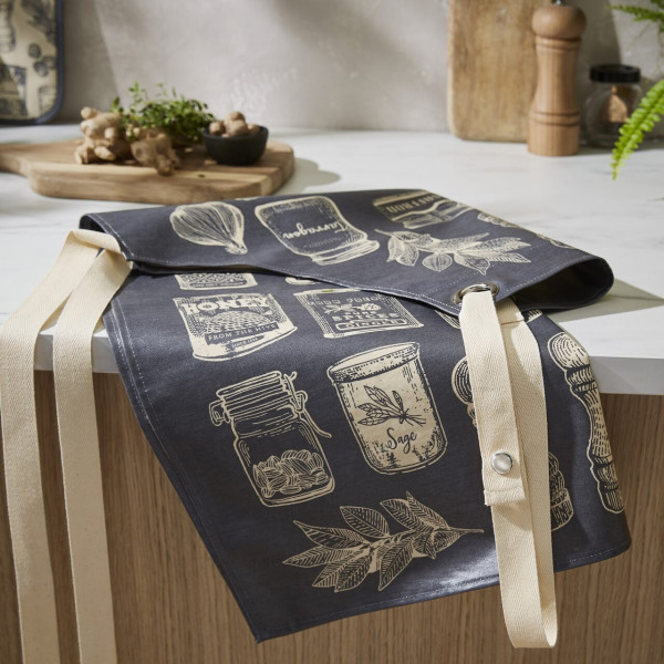 Kräuter & Gewürze - Herbs & Spices | beschichtete Schürze von Ulster Weavers