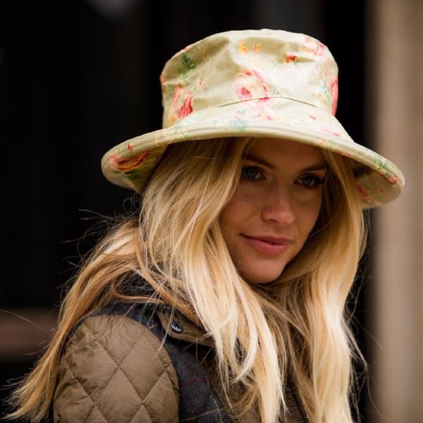 Wasserabweisender Sonnenhut Floral grün