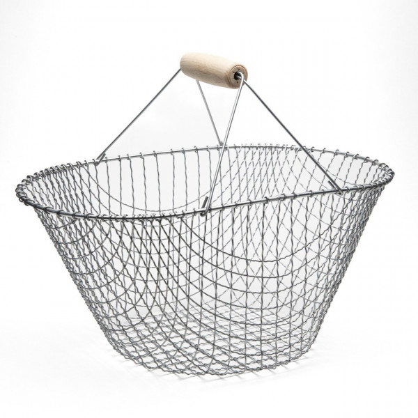 Traditioneller Erntekorb | Kartoffelkorb aus Drahtgefelcht