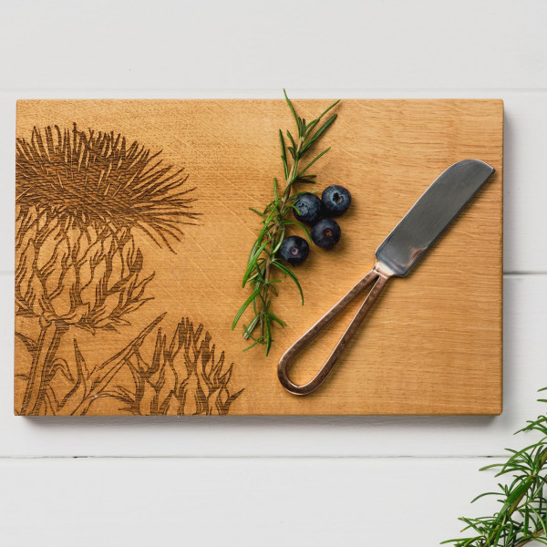 Käsebrett & Käsemesser | Motiv Distel