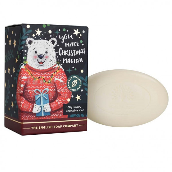 Vegane Luxusseife | Motiv Eisbär | The English Soap Company