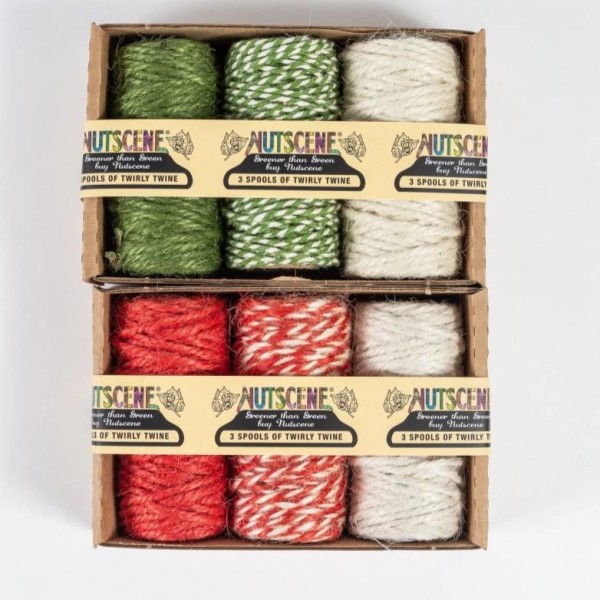 Nutscene Twirly Twines | Jute-Minispulen 3er-Set