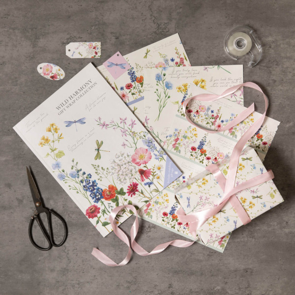 Papeterie aus England | Geschenkpapierbögen Wilde Harmonie