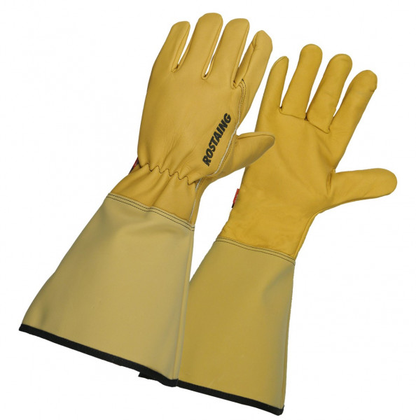 Handschuh aus Leder, Stulpe aus Skinsoft